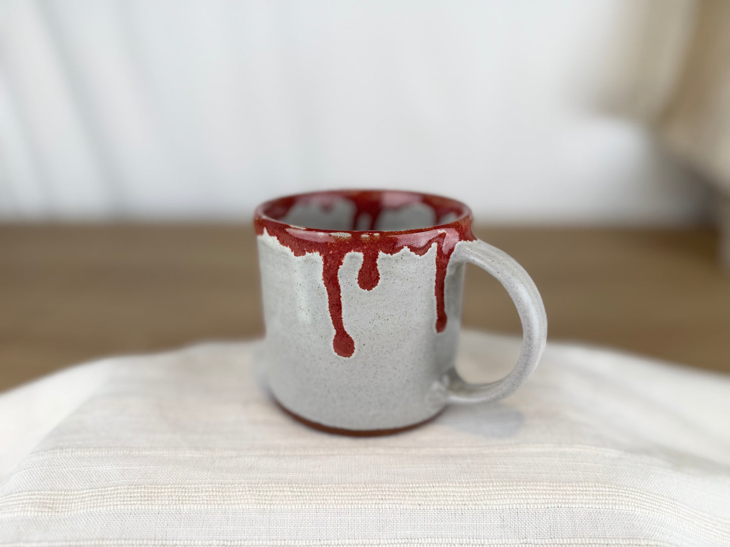 12oz Drippy Red Bat Mug