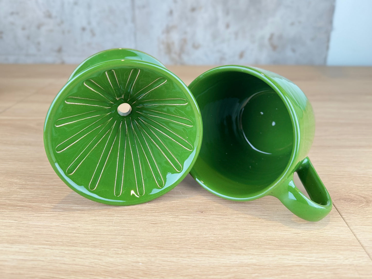 Green 14oz Pour Over Set