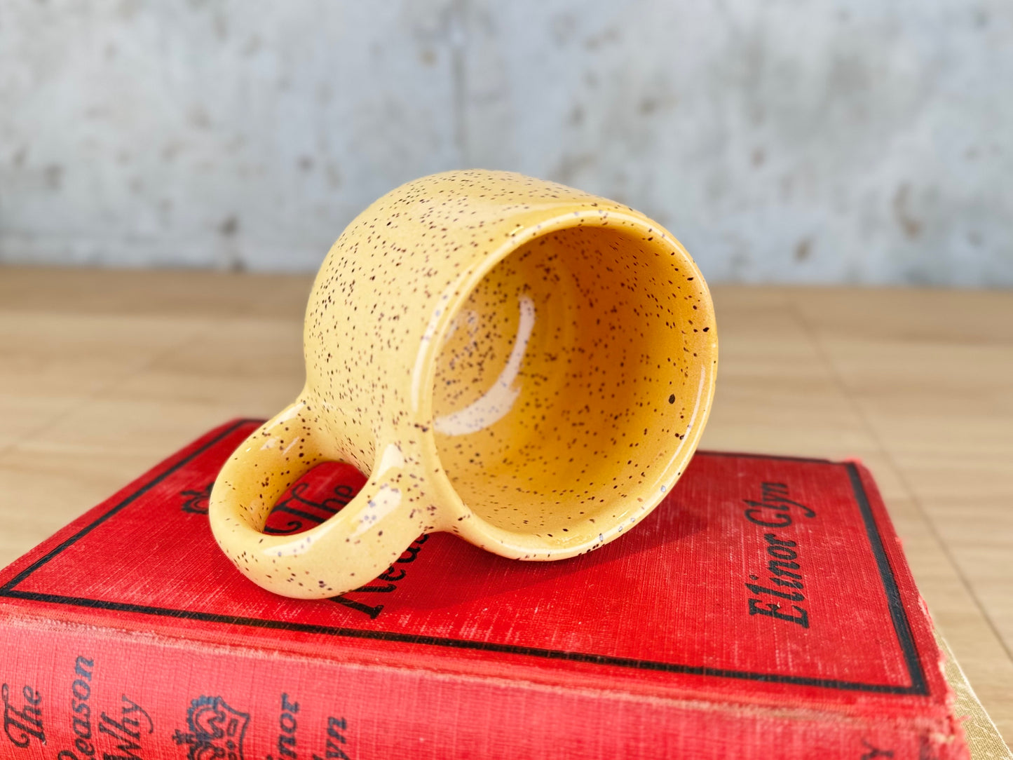 Yellow Speckle 6 oz Espresso Mug