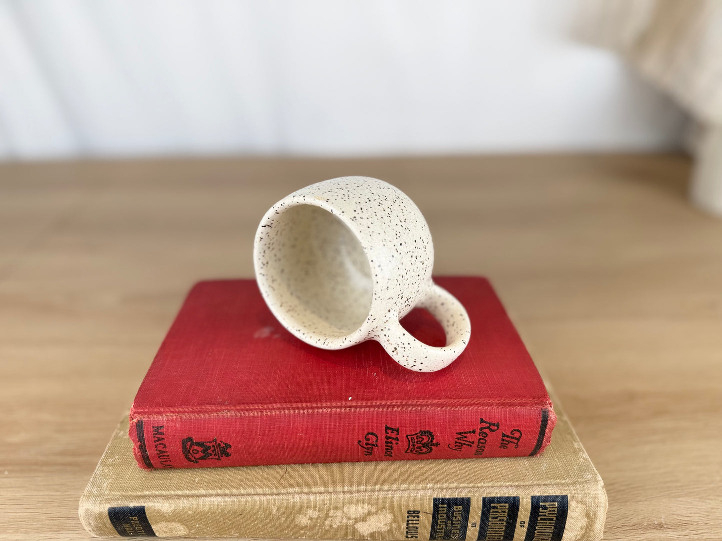 White Speckled 6 oz Espresso Mug