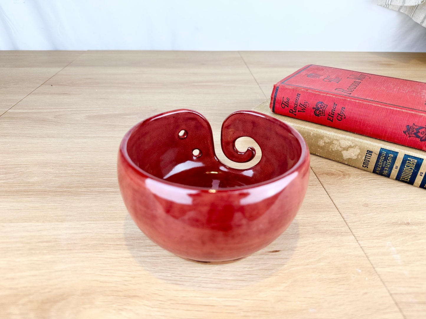 Yarn Bowl, Brick Red