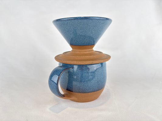 Blue 14oz Pour Over Set