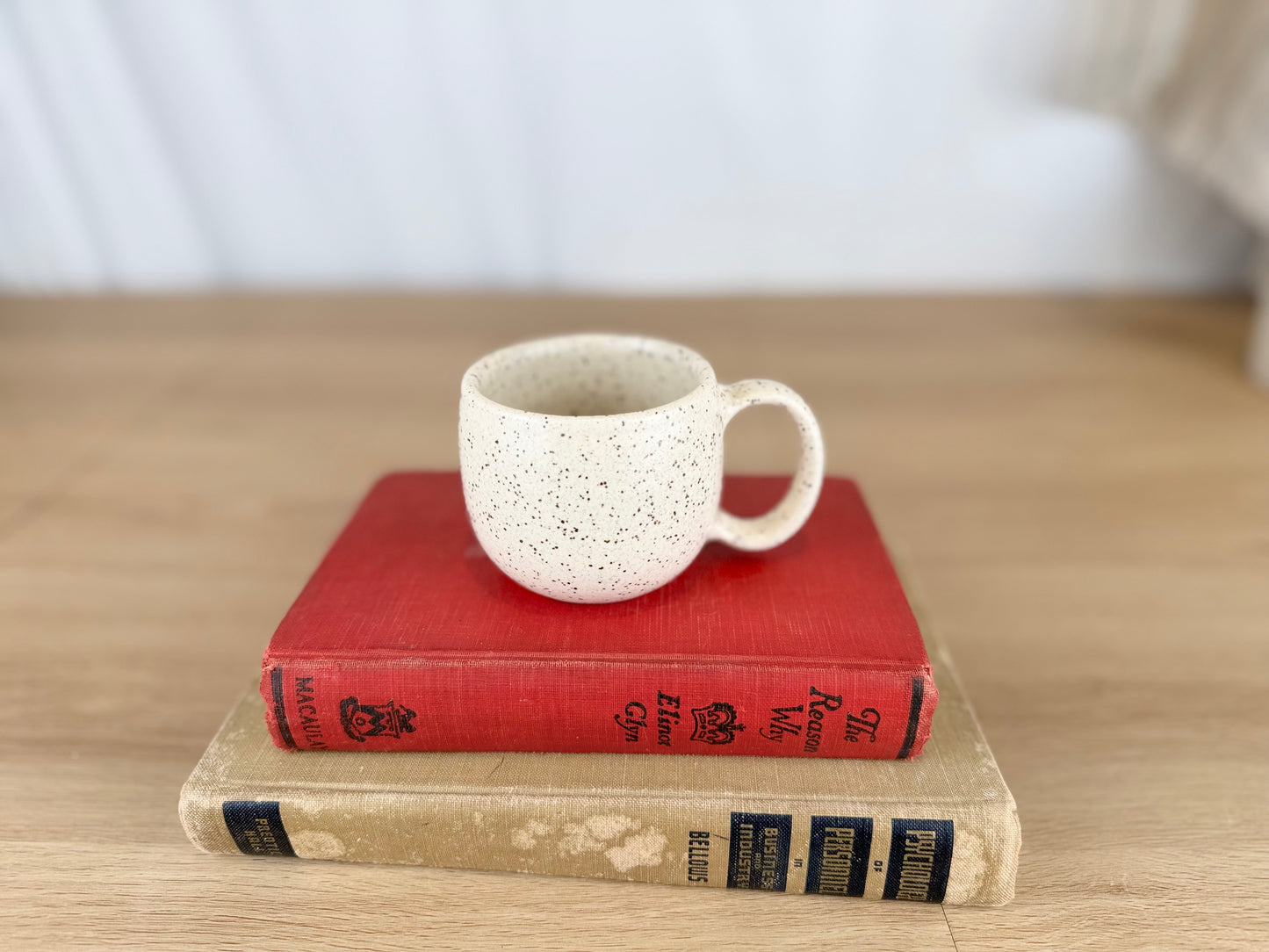 White Speckled 6 oz Espresso Mug