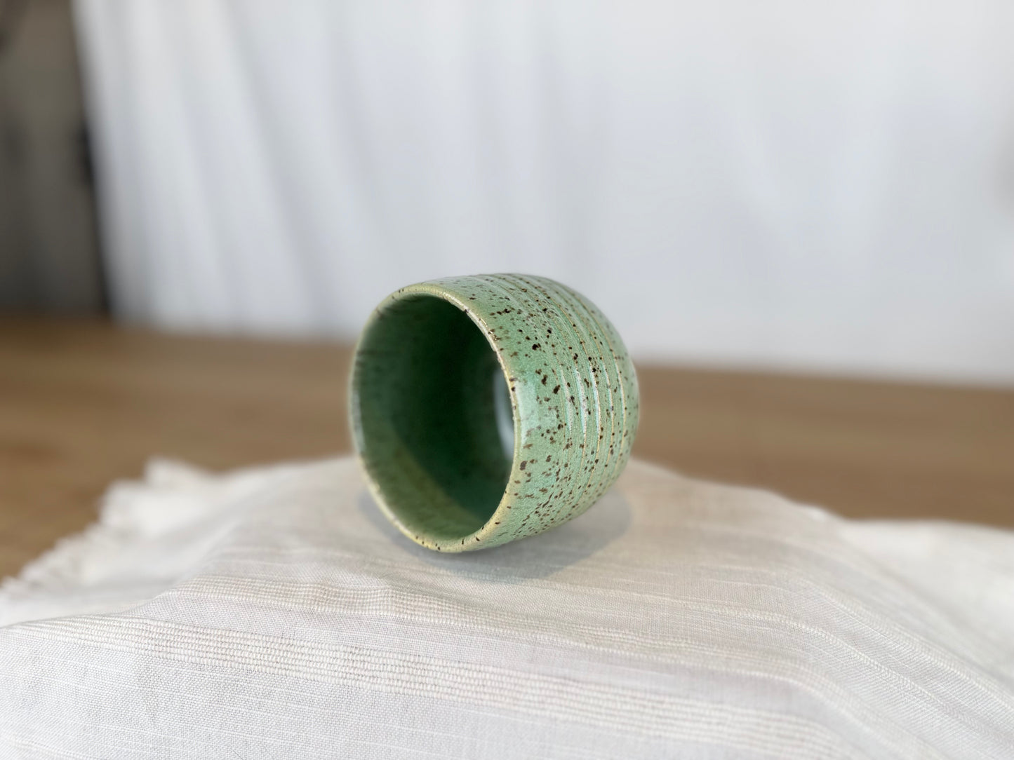 Sage Green Speckled 8 oz Coffee & Tea Cup