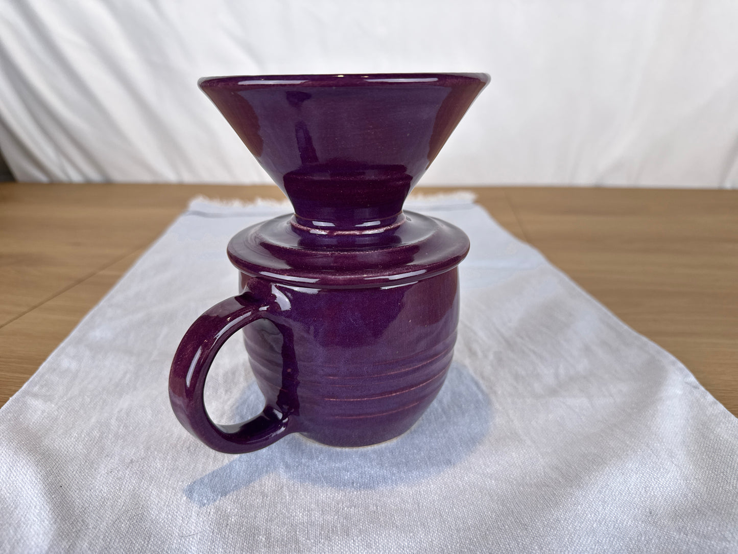 16oz Pour Over Set, Eggplant Purple