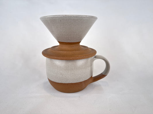 White 14oz Pour Over Set