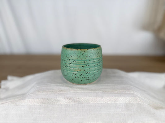Matte Spruce Green Speckled 8 oz Coffee & Tea Cup