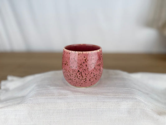 Dusty Rose Speckled 8 oz Coffee & Tea Cup