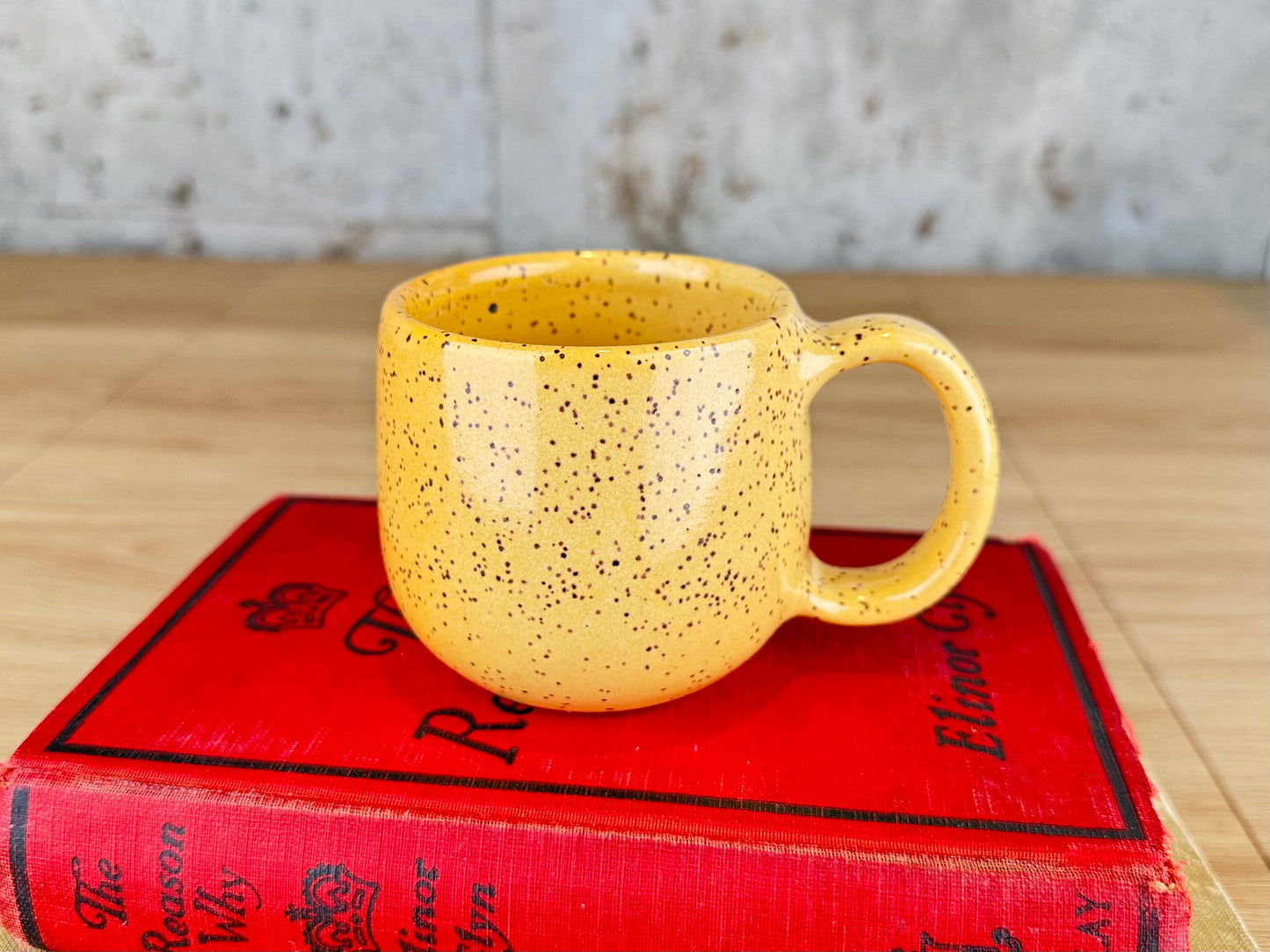 Yellow Speckle 6 oz Espresso Mug