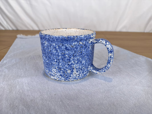 14oz Coffee Mug, Blue Splatter