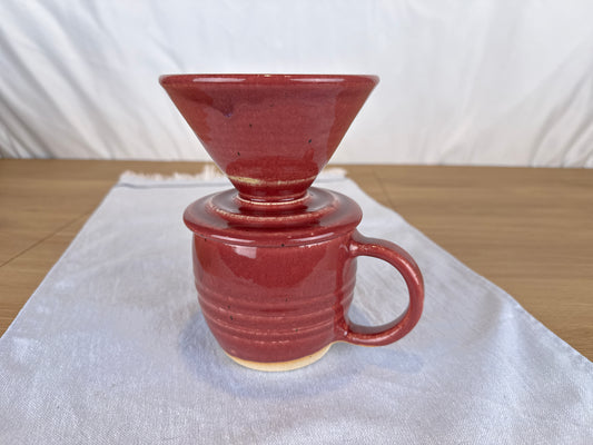 14 oz Pour Over Set, Antique Red