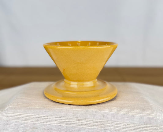 Yellow Pour Over Coffee Brewer Basket