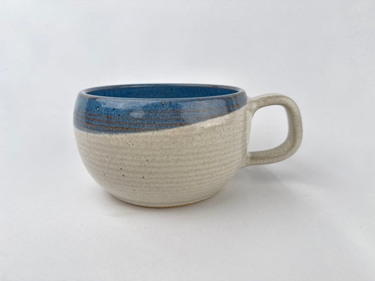 Blue and White 20 oz Soup Bowl Coffee Mug