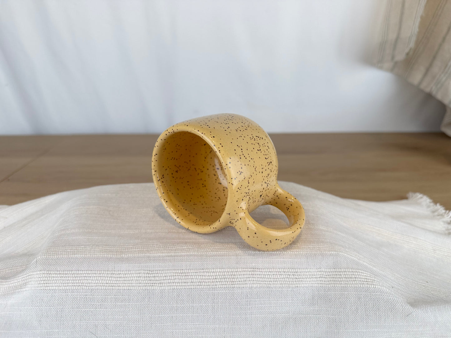 Yellow Speckle 4 oz Espresso Mug