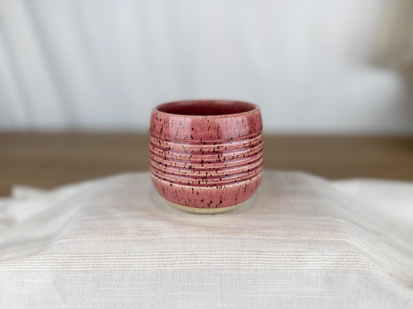 Dusty Rose Speckled 8 oz Coffee & Tea Cup