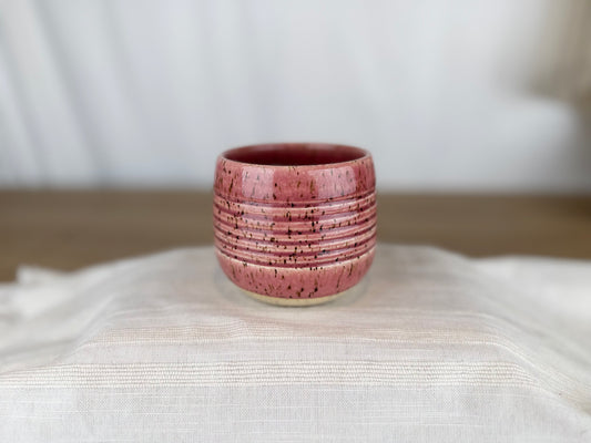 Dusty Rose Speckled 8 oz Coffee & Tea Cup