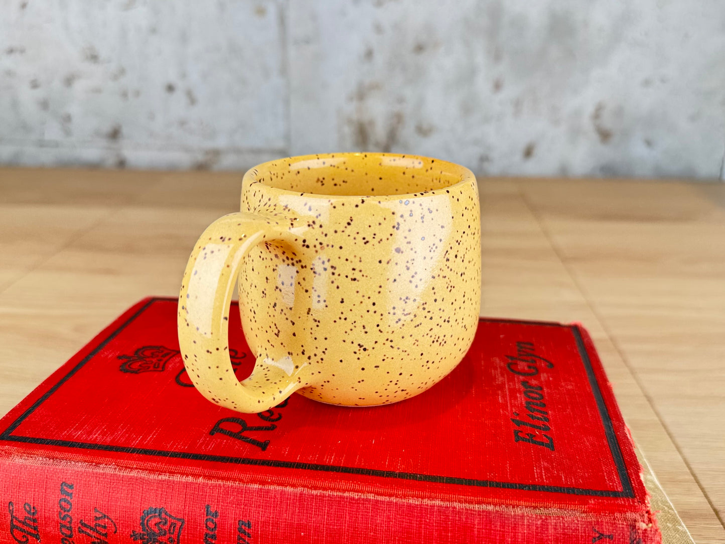 Yellow Speckle 6 oz Espresso Mug