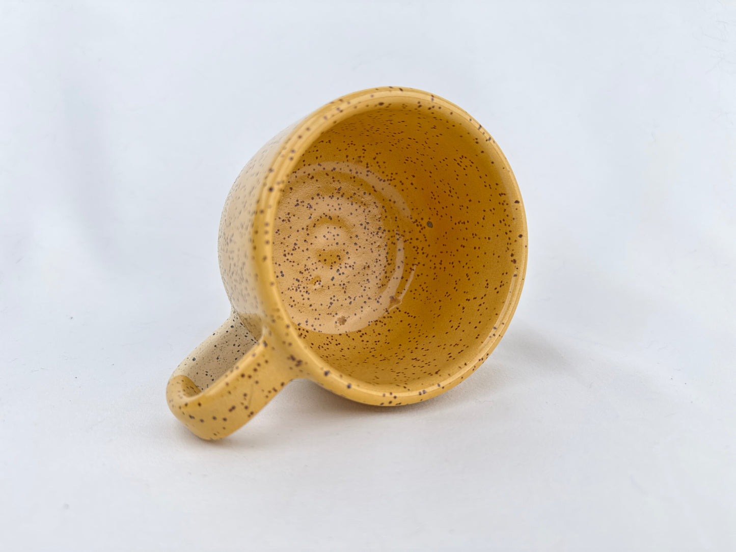 Yellow Speckled 10oz Coffee Mug