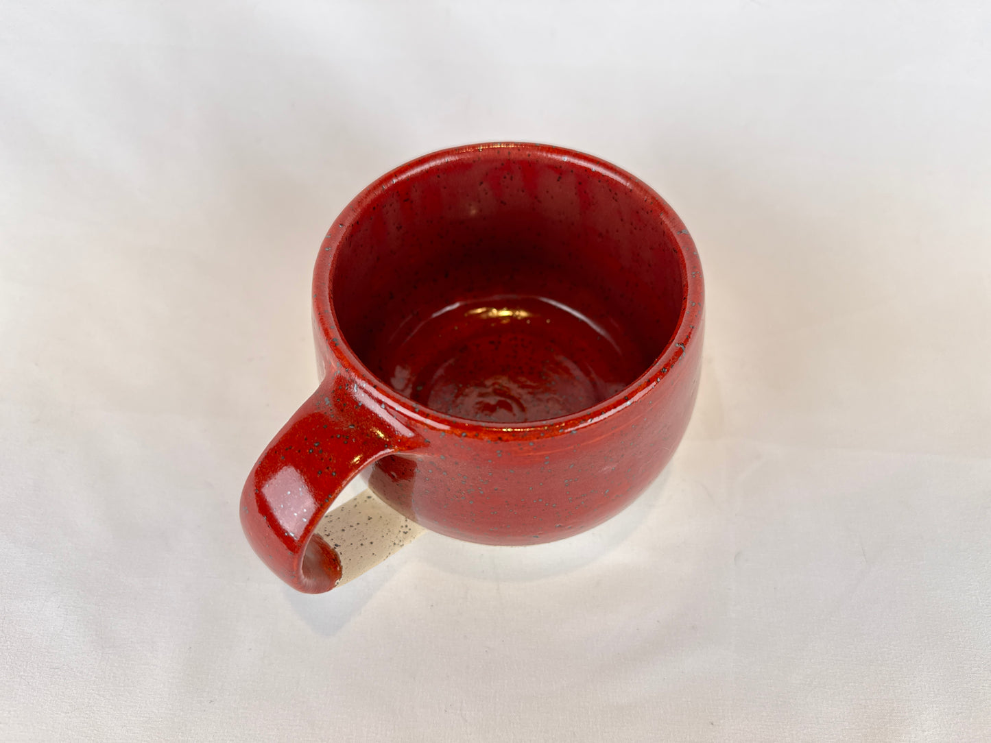 Red Speckled 16oz Coffee Mug