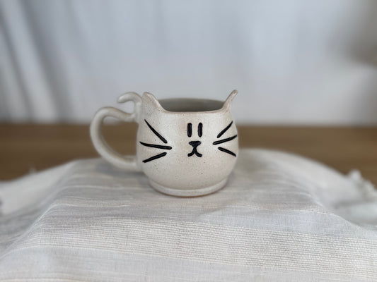 White 14oz Kitty Cat Mug