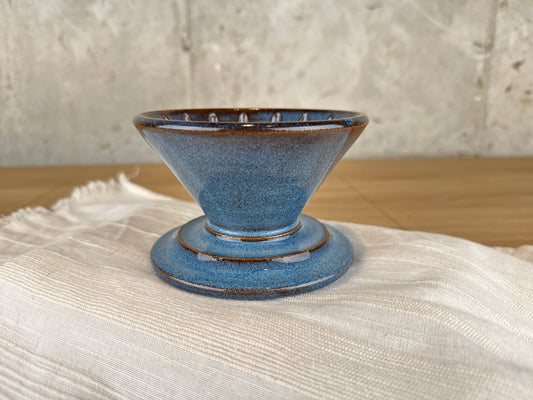 Blue Pour Over Coffee Brewer Basket