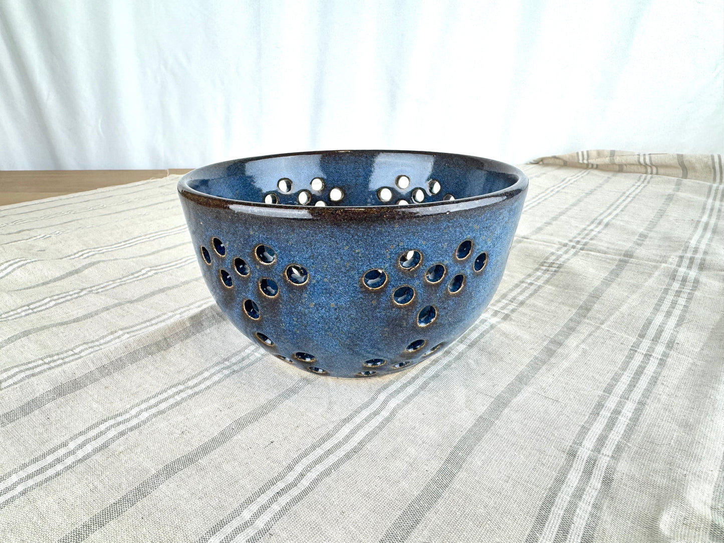 Berry Bowl / Colander, Dark Blue