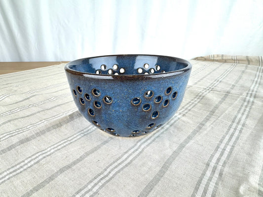 Berry Bowl / Colander, Dark Blue