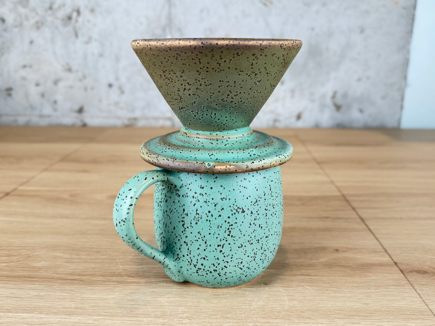 12 oz Pour Over Set, Matte Spruce Green