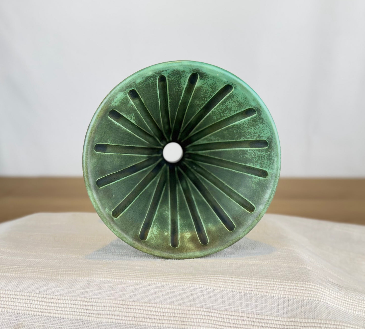 Pour Over Coffee Brewer Basket, Antique Green