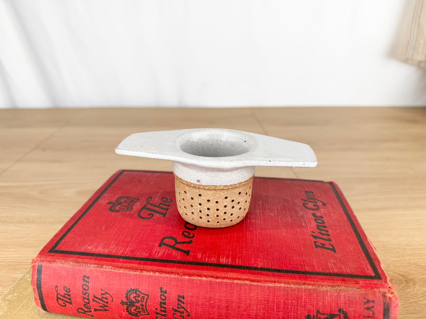 Tea Infuser, Eggshell White