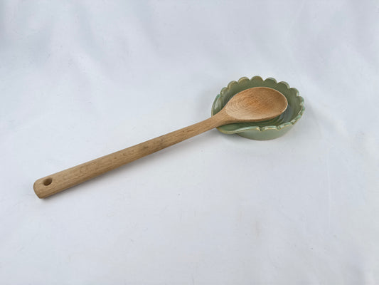 Sage Green Ceramic Spoon Rest