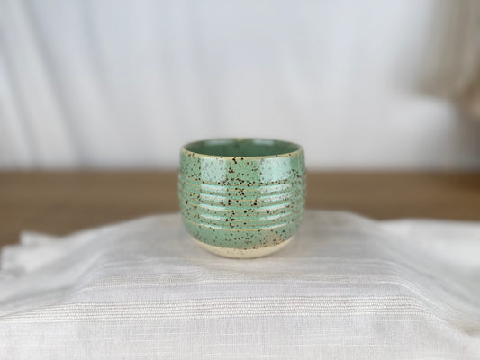 Sage Green Speckled 8 oz Coffee & Tea Cup