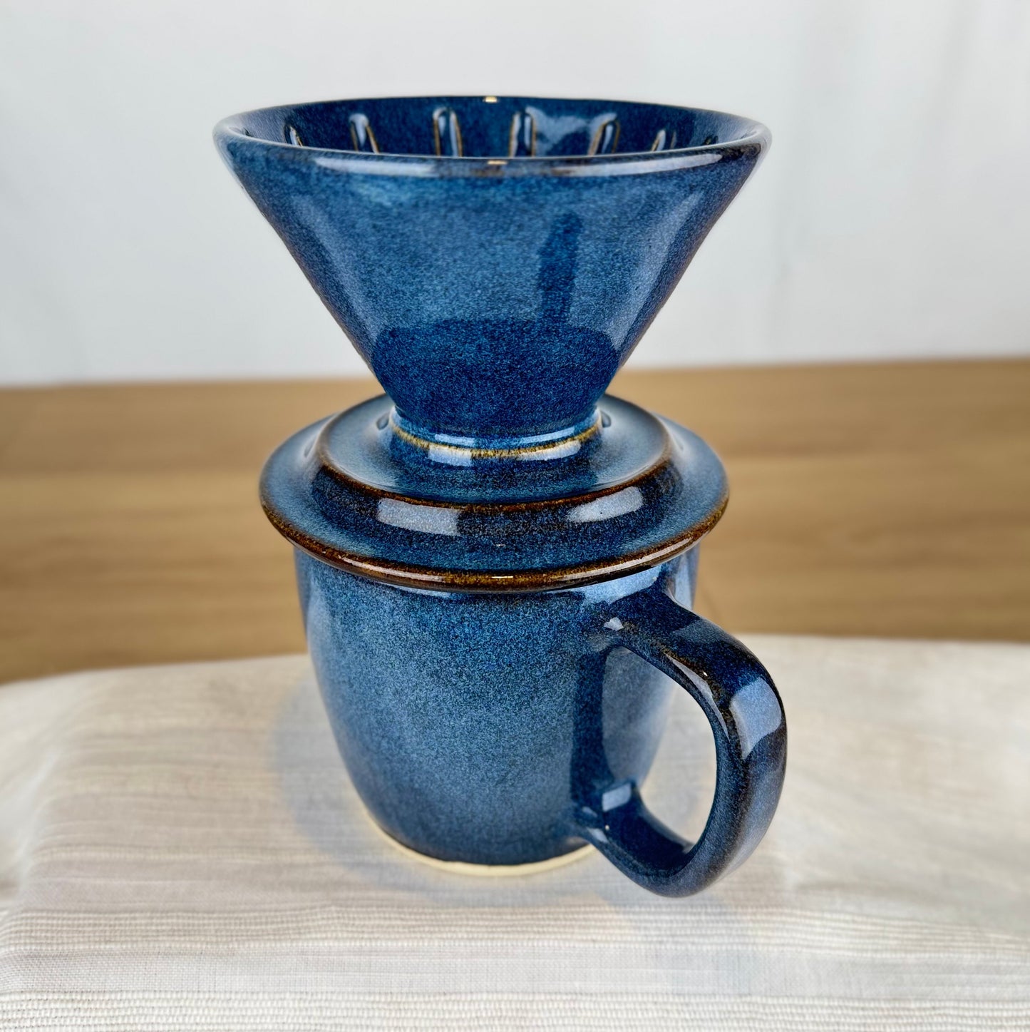 Blue 14oz Pour Over Set