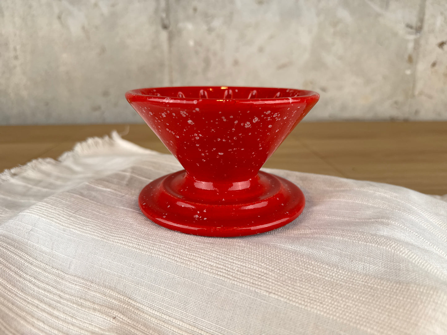 Red Pour Over Coffee Brewer Basket