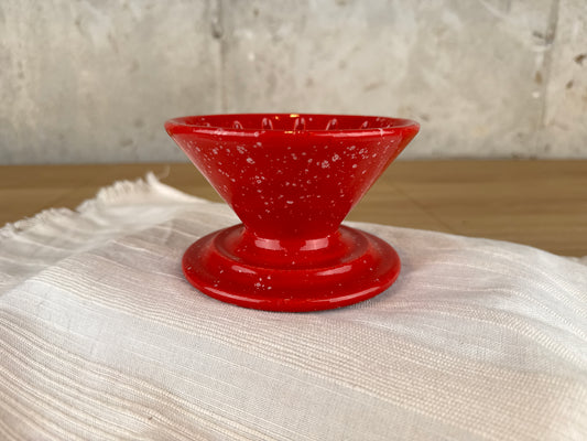 Red Pour Over Coffee Brewer Basket