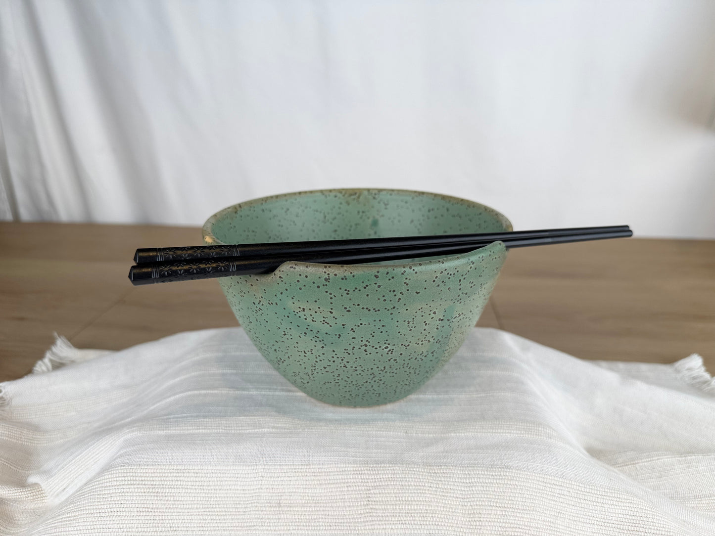 Ramen Bowl, Matte Spruce Green