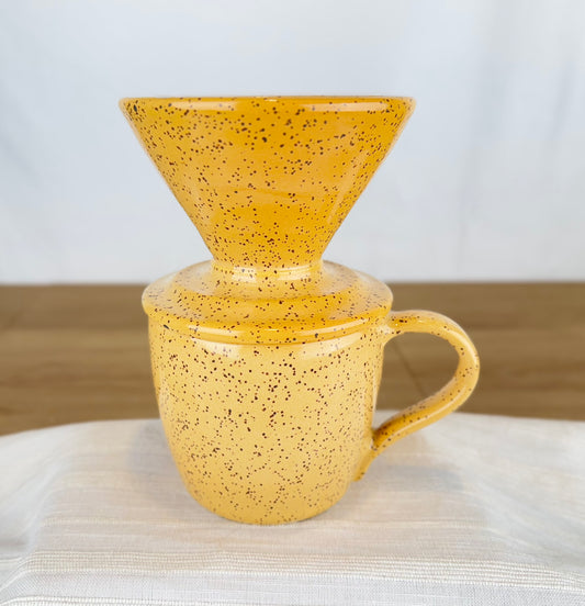Yellow 14oz Pour Over Set