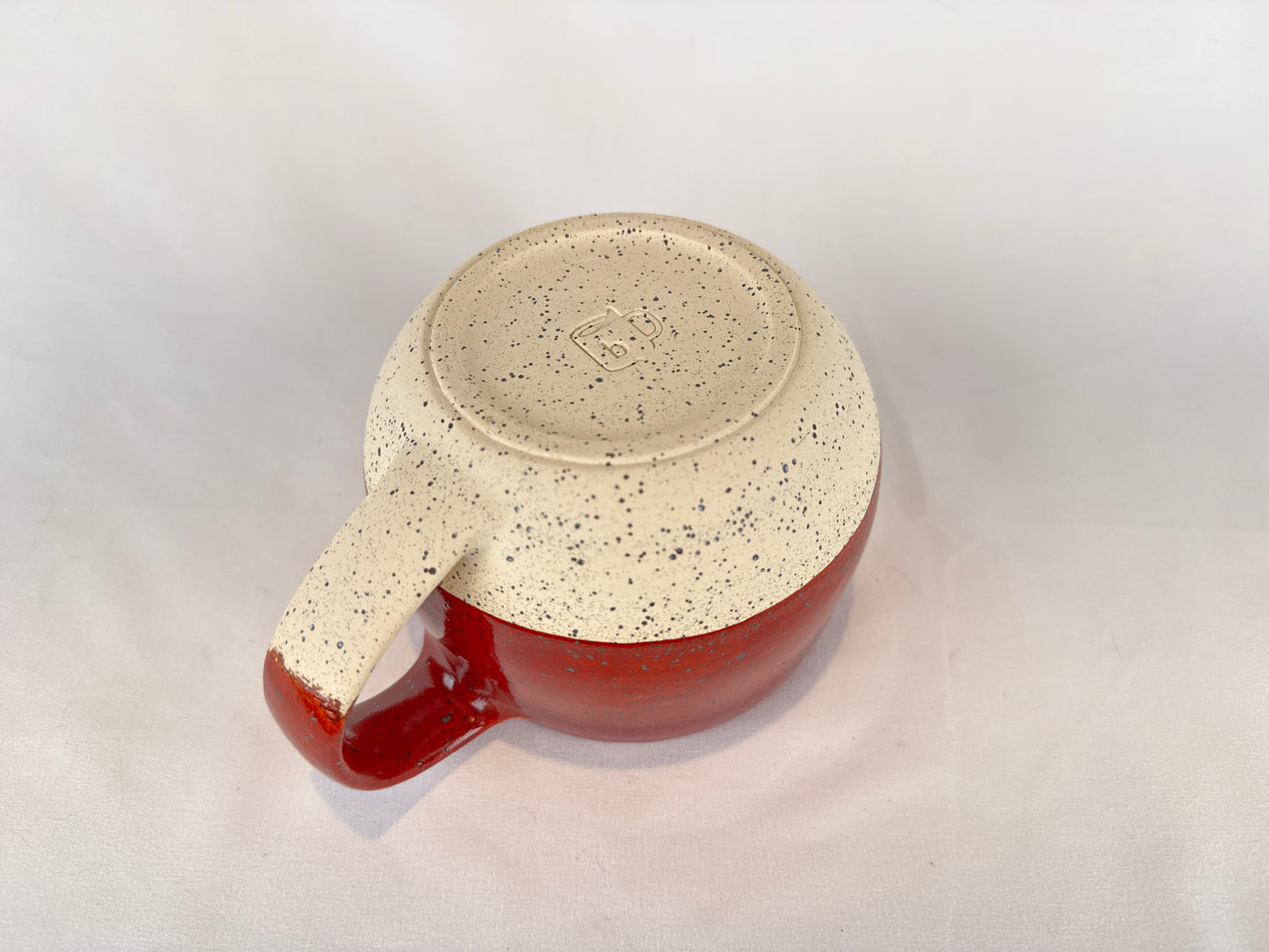 Red Speckled 16oz Coffee Mug