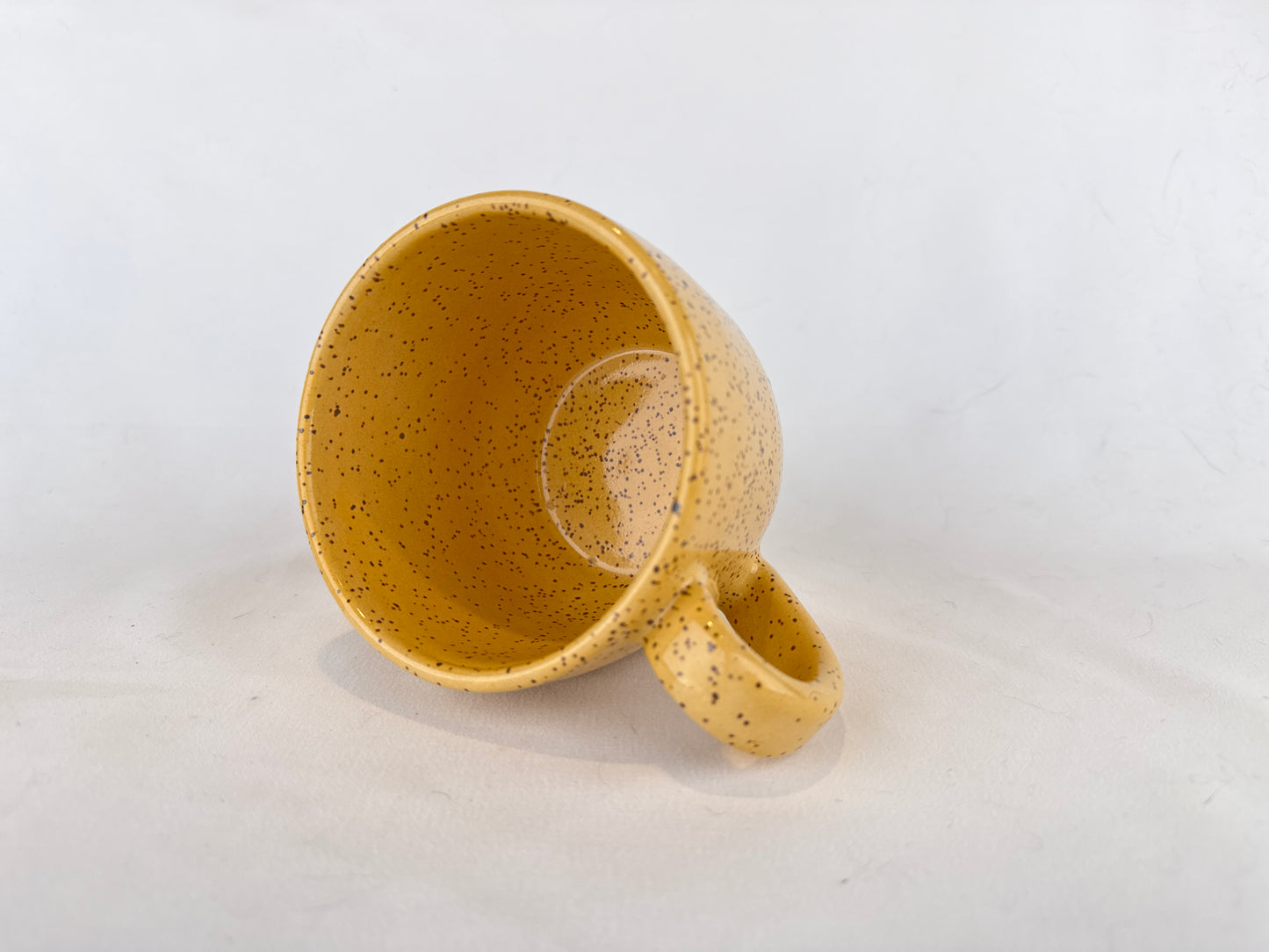 Yellow Speckled 14oz Coffee Mug