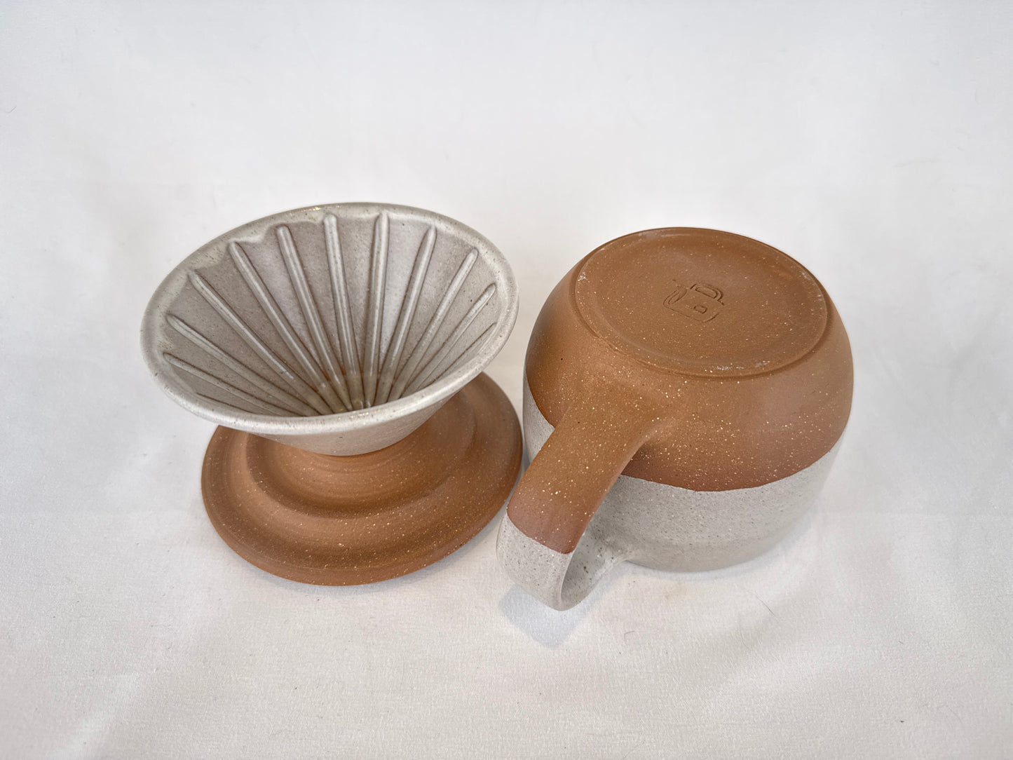 White 14oz Pour Over Set