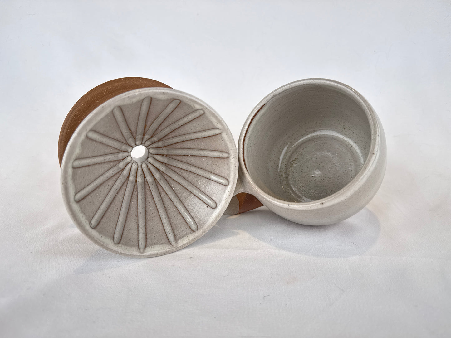 White 14oz Pour Over Set