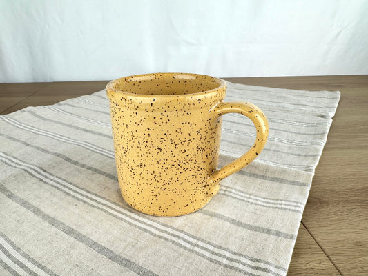 16 oz Coffee Mug, Yellow Speckle