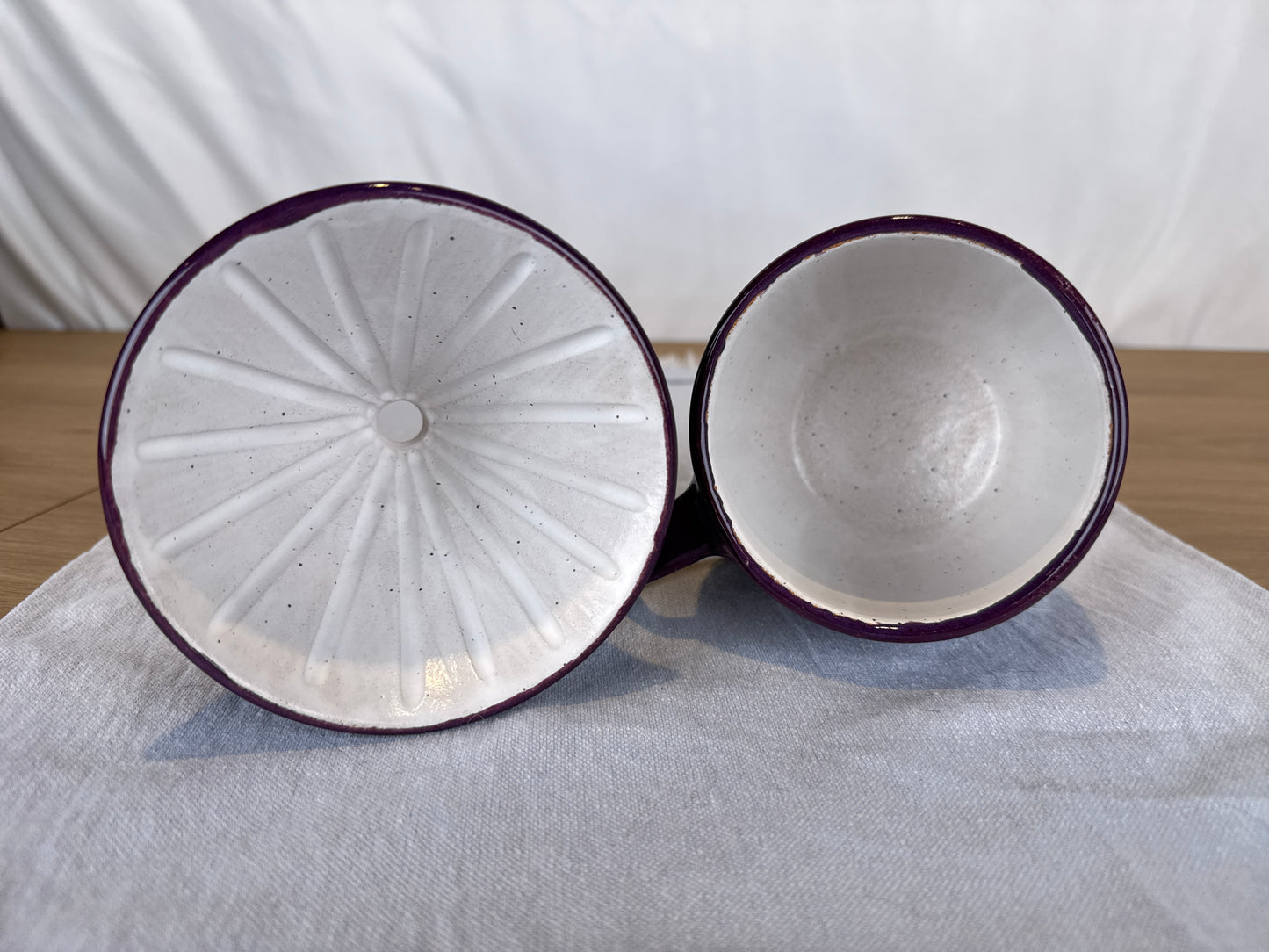 16oz Pour Over Set, Eggplant Purple