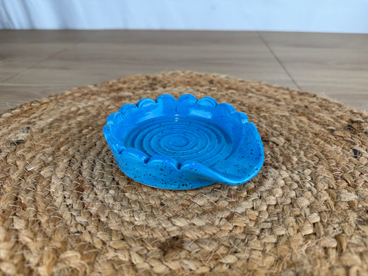 Blue Speckled Ceramic Spoon Rest