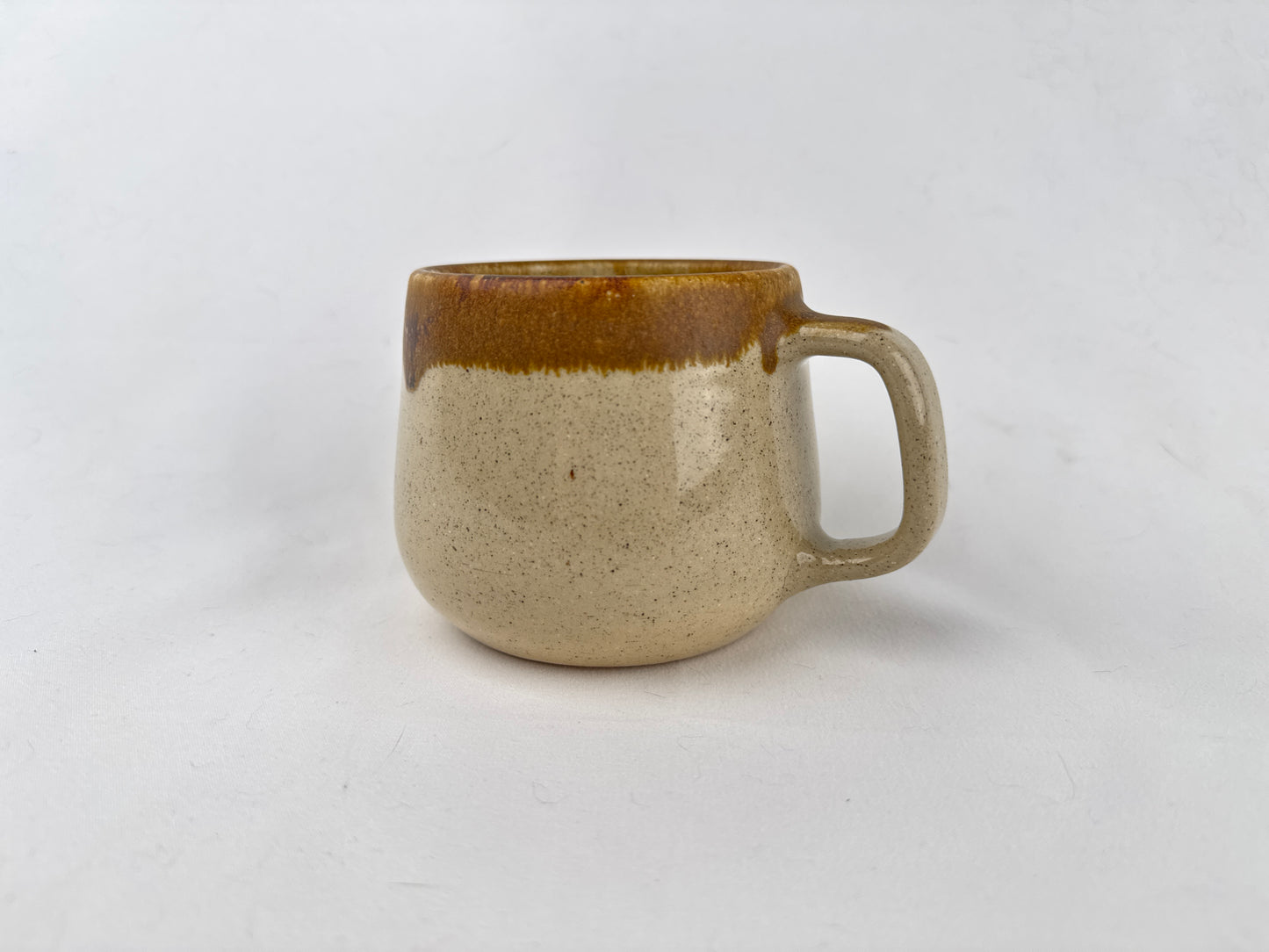 Tan and Copper 12oz Coffee Mug