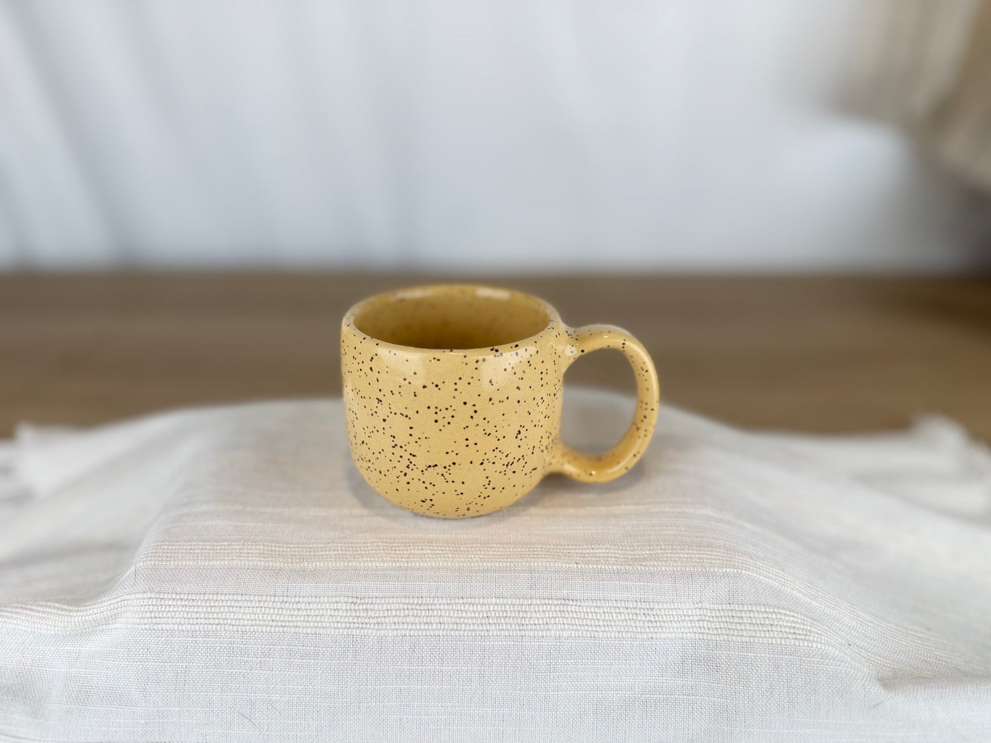 Yellow Speckle 4 oz Espresso Mug