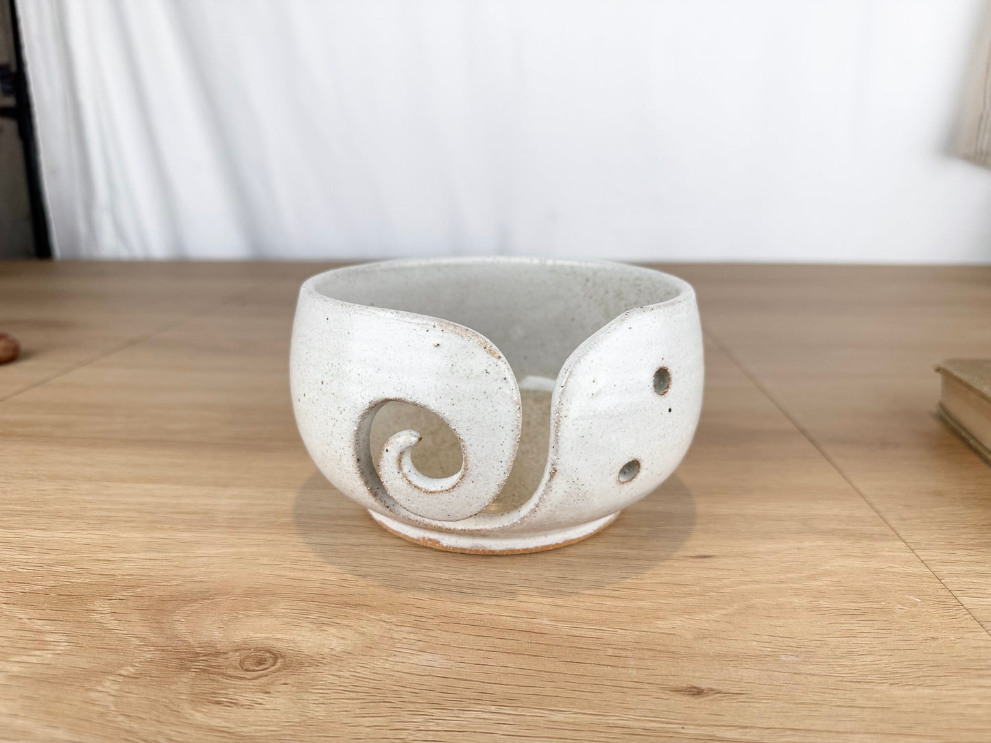 Yarn Bowl, Eggshell White