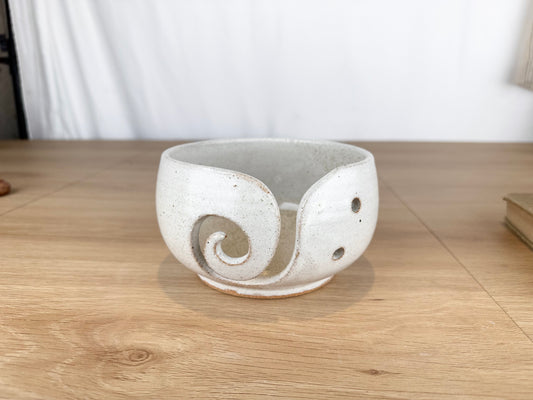 Yarn Bowl, Eggshell White