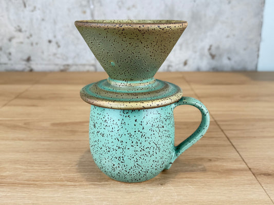 12 oz Pour Over Set, Matte Spruce Green