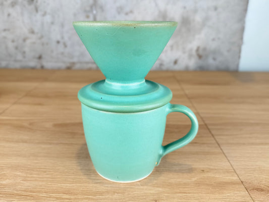 Matte Mint Green 14oz Pour Over Set
